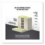 Permatrack Destructible Asset Tag Labels, Laser Printers, 2 X 3.75, White, 8/sheet, 8 Sheets/pack