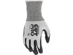 MCR Safety Cut Pro Hypermax Fiber/Bi-Polymer Work Gloves, Salt-and-Pepper/Black, XS, Pair (127-92754BPXS)