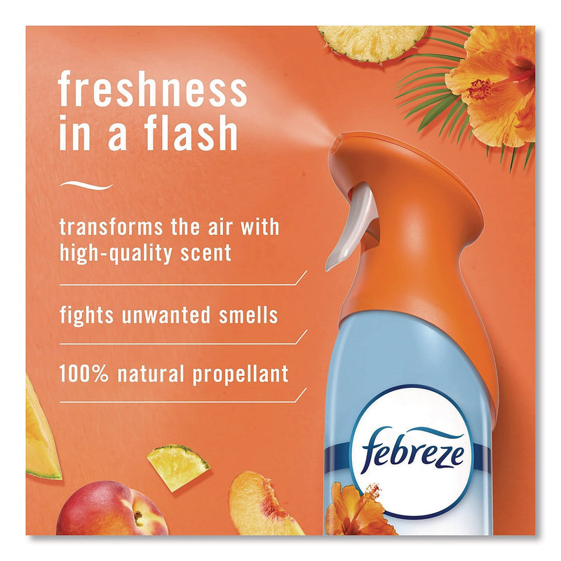Febreze AIR Air Freshener & Deodorizer Aerosol, Hawaiian Aloha Scent, 8.8 oz., 2/Pack (80816818PK)