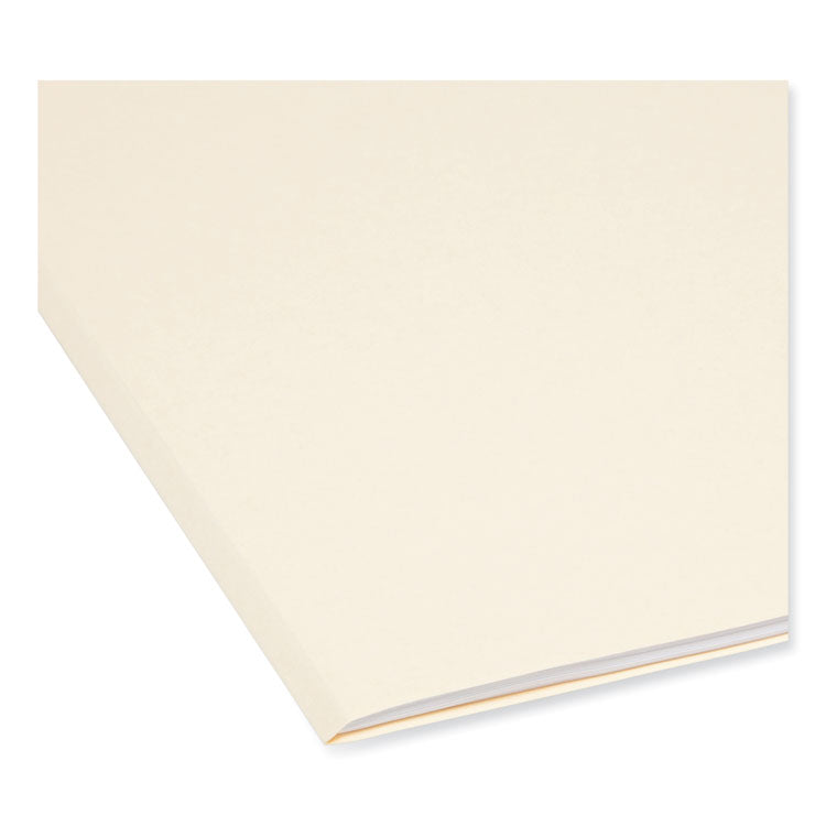 Manila File Folders, 1/3-Cut Tabs: Assorted, Letter Size, 0.75" Expansion, Manila, 24/Pack