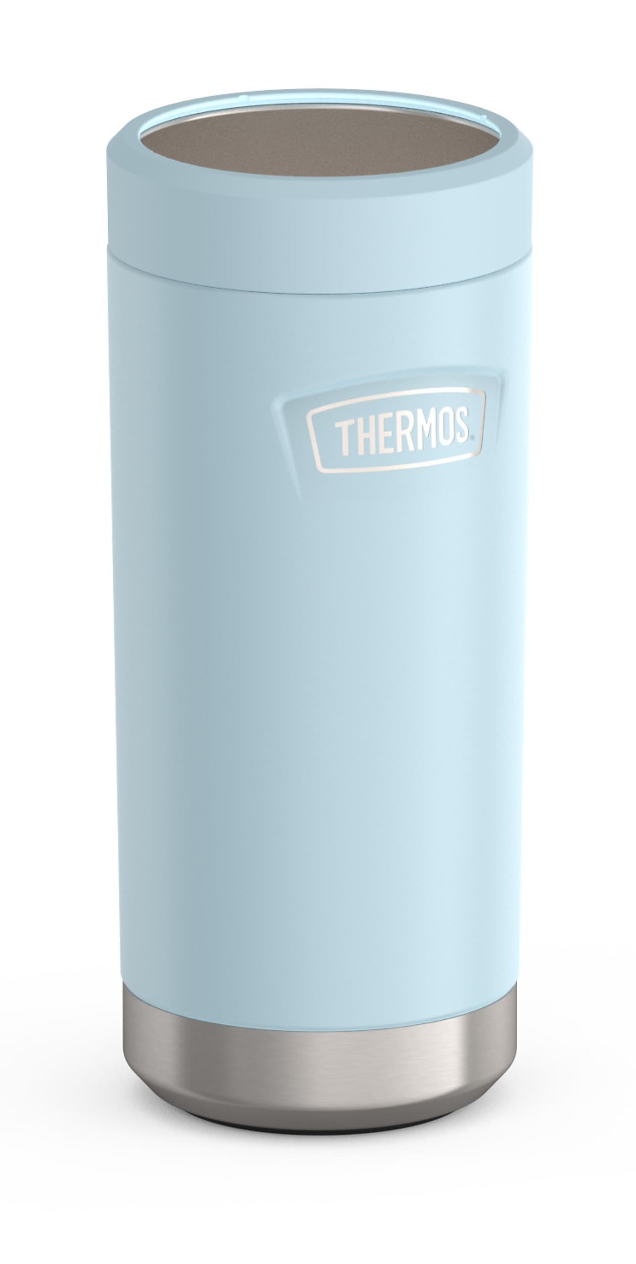 Thermos Icon Stainless Steel Vacuum Insulated Slim Can Insulator, 12 oz., Glacier (EAIS1512GC4)