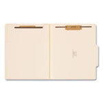 Four-Section Top Tab Classification Folders, 2" Expansion, 1 Divider, 4 Fasteners, Letter Size, Manila, 10/Box