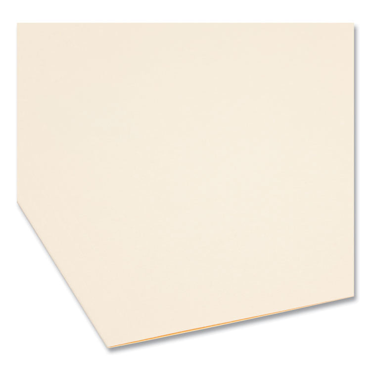 SuperTab Reinforced Guide Height Fastener Folders, 14-pt Manila, 0.75" Expansion, 2 Fasteners, Letter Size, Manila, 50/Box