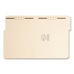 Top Tab Heavyweight Manila Fastener Folders, 0.75" Expansion, 2 Fasteners, Letter Size, Manila Exterior, 50/Box