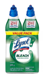 Lysol Disinfectant Bathroom Cleaner with Bleach, Liquid, 24oz (1920080078)