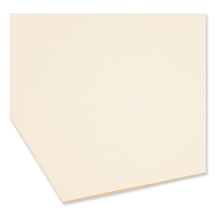 Top Tab Fastener Folders, Straight Tabs, 0.75" Expansion, 1 Fastener, Legal Size, Manila Exterior, 50/Box