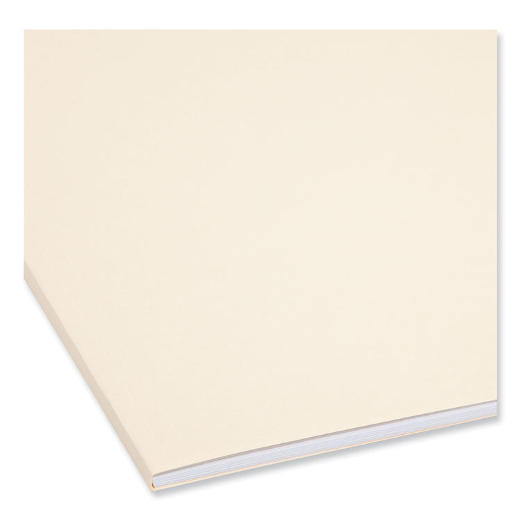 Top Tab Fastener Folders, Straight Tabs, 0.75" Expansion, 1 Fastener, Legal Size, Manila Exterior, 50/Box
