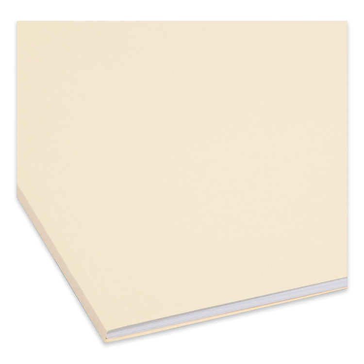 Top Tab Fastener Folders, 1/3-Cut Tabs: Assorted, 0.75" Expansion, 2 Fasteners, Legal Size, Manila Exterior, 50/Box