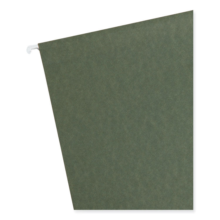 Box Bottom Hanging File Folders, 2" Capacity, Letter Size, Standard Green, 25/Box