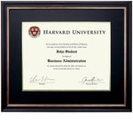 Excello Global Products 11" x 14" Composite Wood Photo/Document Frame, Black/Gold/Red (EGP-HD-0383)