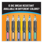 Break-Resistant Mechanical Pencils with Erasers, 0.7 mm, HB (#2), Black Lead, Assorted Barrel Colors, 2/Pack