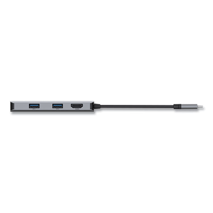 Connect 5-in-1 Multiport Adapter Hub, Gray