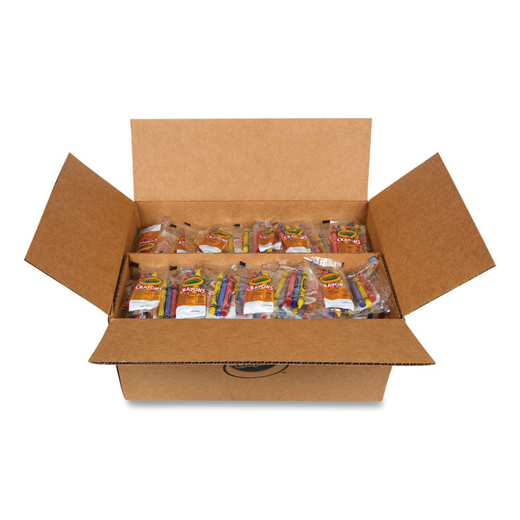 Washable Crayons, Blue, Red, Yellow 3/Pack, 360 Packs/Carton