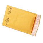 Jiffylite Self-Seal Bubble Mailer, #00, Barrier Bubble Air Cell Cushion, Self-Adhesive Closure, 5 x 10, Brown Kraft, 250/CT