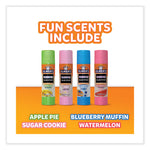 Scented Glue Sticks, 0.21 Oz, Dries In Assorted Colors, 4 Scents