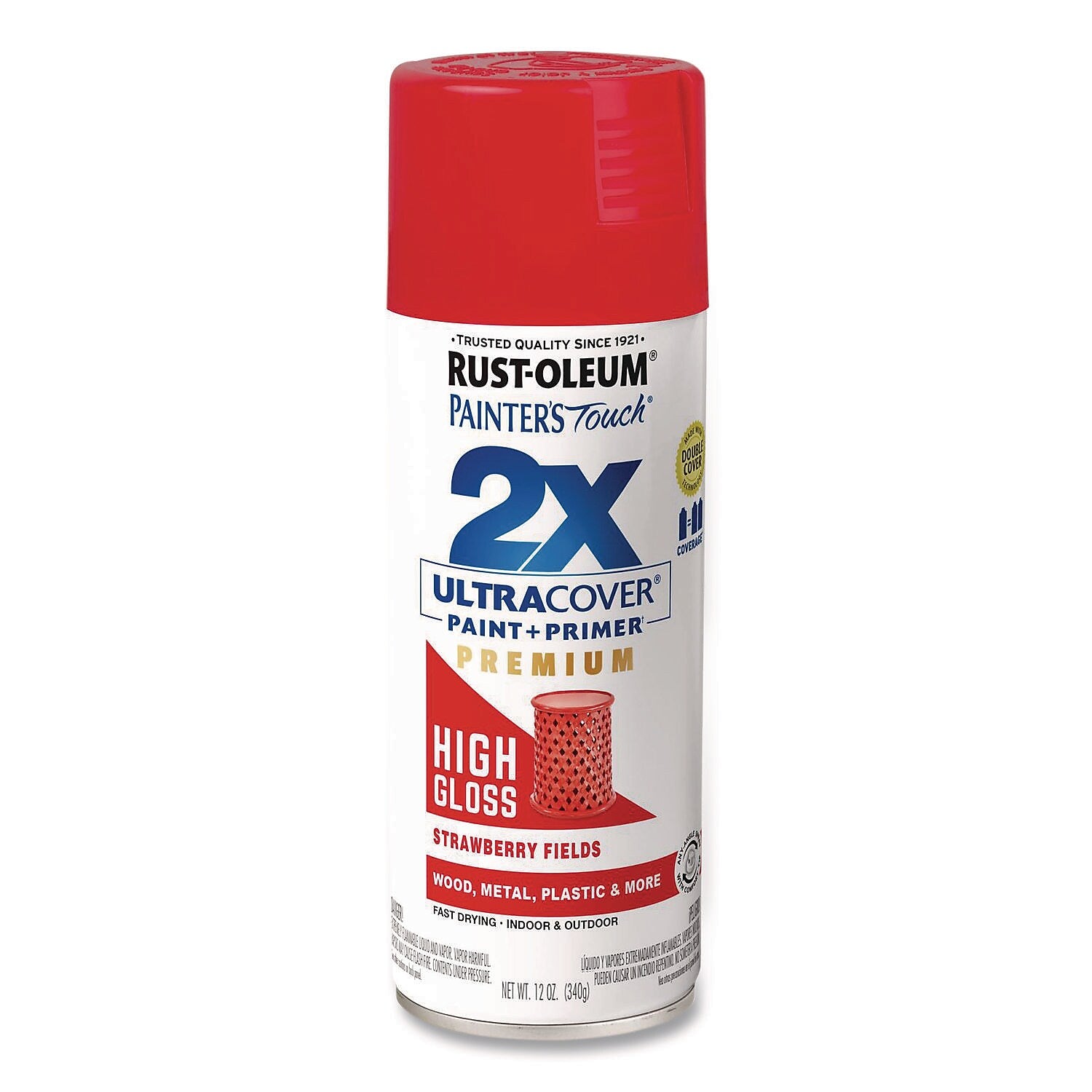 Rust-Oleum Painter's Touch 2X Ultra Cover Spray Paint, Strawberry Fields, 12 oz., 6/Carton (331180)