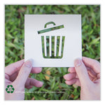 Eco Blend Max Can Liners, 33 gal, 0.8 mil, 33" x 39", Clear, 25 Bags/Roll, 8 Rolls/Carton