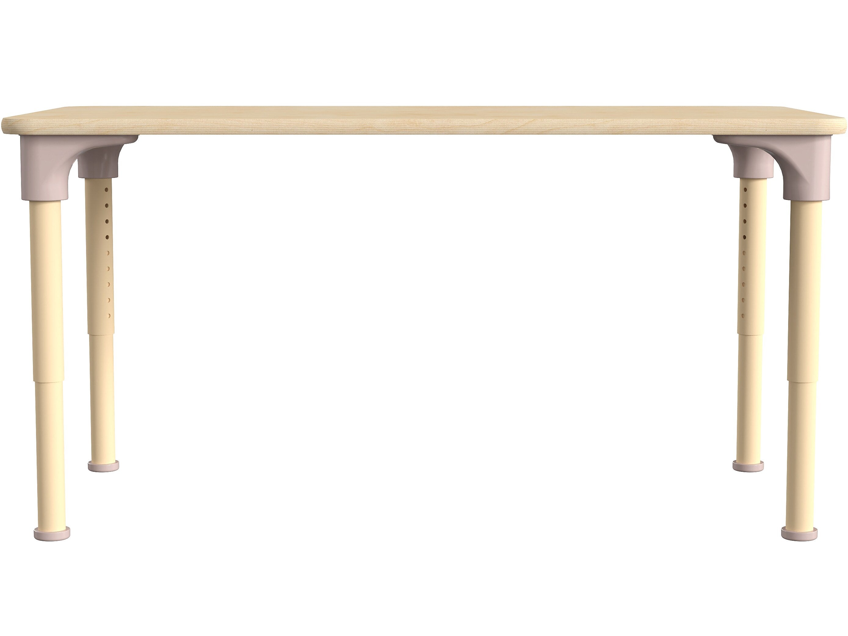 Flash Furniture Bright Beginnings Hercules Rectangular Table, 47" x 24", Height Adjustable, Beech (MK-ME088025-GG)