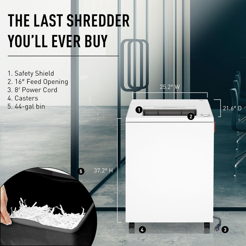 IDEAL 4001 P-4 Security 28 Sheet Cross Cut Multi-Media Commercial Shredder (IDEDSH0324H)