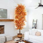 Nearly Natural 10' Autumn Ficus Artificial Fall Tree (T4769)