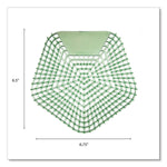 Boardwalk Anti-Splash Urinal Screen, Cucumber Twist Scent, Green, 10/Box (WCBX-P-010I010I-02-AAS80-)