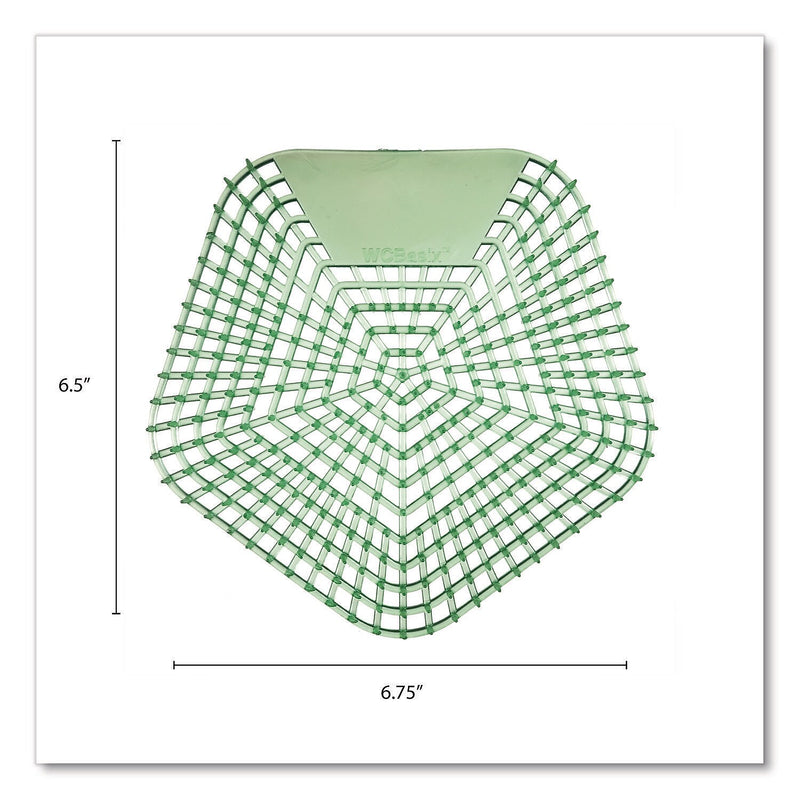 Boardwalk Anti-Splash Urinal Screen, Cucumber Twist Scent, Green, 10/Box (WCBX-P-010I010I-02-AAS80-)