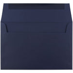JAM Paper A9 Booklet Envelope 5 3/4" x 8 3/4", Navy Blue, 100/Pack (LEBA792d)