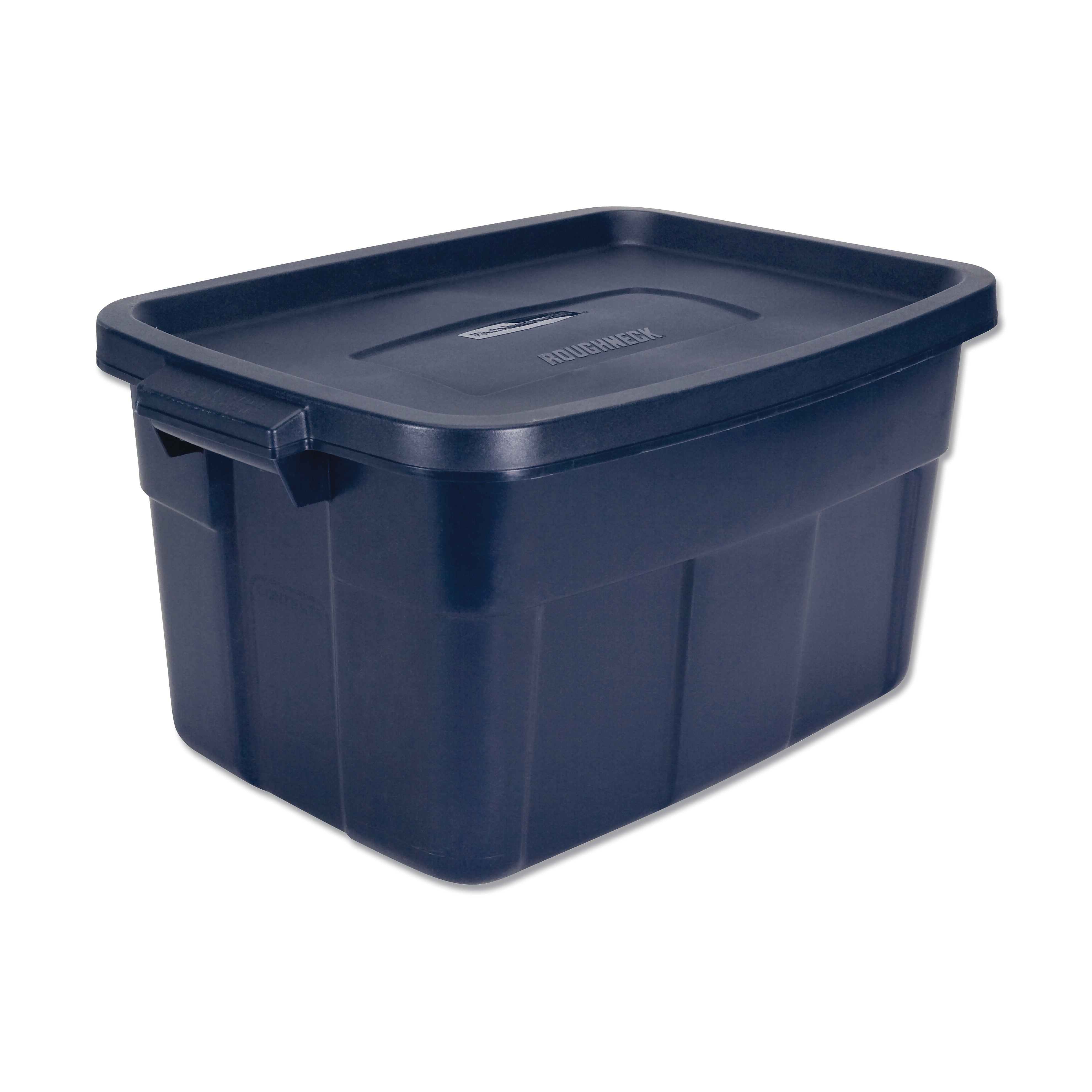 Rubbermaid Roughneck 56 Quart Storage Container, Plastic, Dark Indigo Metallic (UNXRMRT140008)