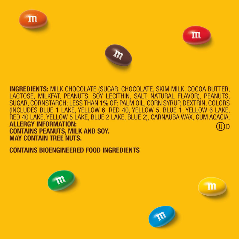 M&M's Peanut Milk Chocolate Pieces, 62 oz. (209-00060)