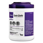 Super Sani-Cloth Germicidal Disposable Wipes, Extra-Large, 1-Ply, 7.5" x 15", Unscented, White, 75/Pack