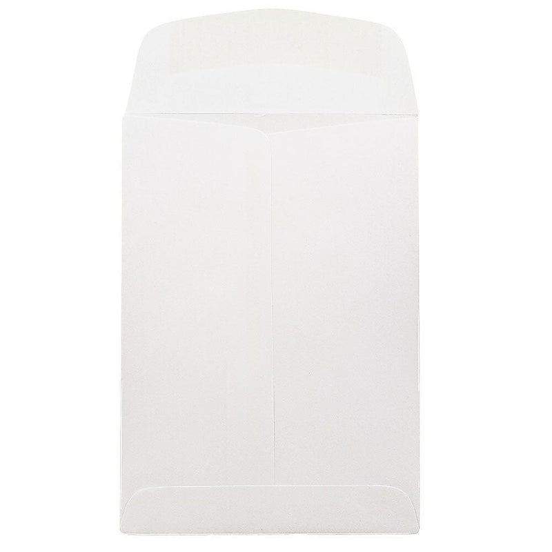 JAM Paper Policy Envelope 5 1/4" x 7 1/4", White, 100/Pack (4100d)