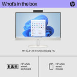 HP 24-cr0026 23.8" All-in-One Desktop Computer, Intel Core i3-N300, 8GB Memory, 256GB SSD (9W2H5AA#ABA)