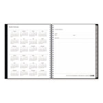Enterprise Monthly Planner, 10 x 8, Black Cover, 12-Month (Jan to Dec): 2025