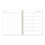 Life Note-It Leah Weekly/Monthly Notes Planner, Floral Artwork, 11 x 8.5, Gray/Pink/White Cover, 12-Month (Jan to Dec): 2025