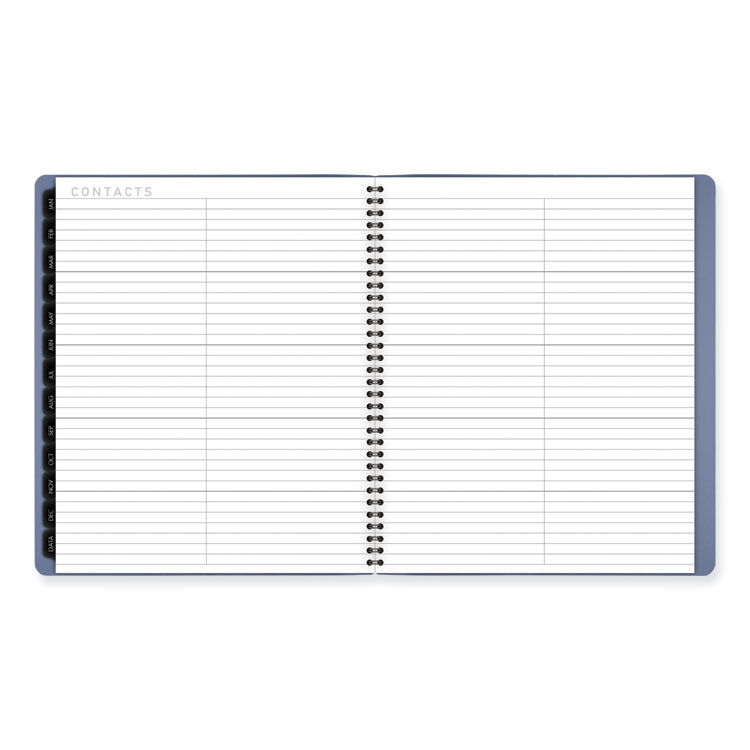 Contemporary Monthly Planner, 11.38 x 9.63, Blue Cover, 12-Month (Jan to Dec): 2025