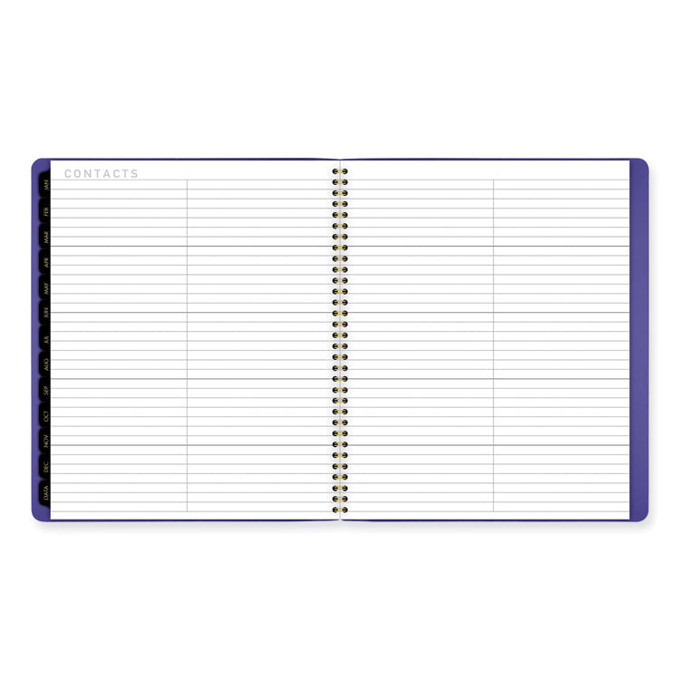Contemporary Monthly Planner, 11.38 x 9.63, Purple Cover, 12-Month (Jan to Dec): 2025