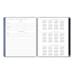 Contemporary Monthly Planner, 11.38 x 9.63, Blue Cover, 12-Month (Jan to Dec): 2025