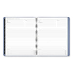 Contemporary Monthly Planner, 11.38 x 9.63, Blue Cover, 12-Month (Jan to Dec): 2025