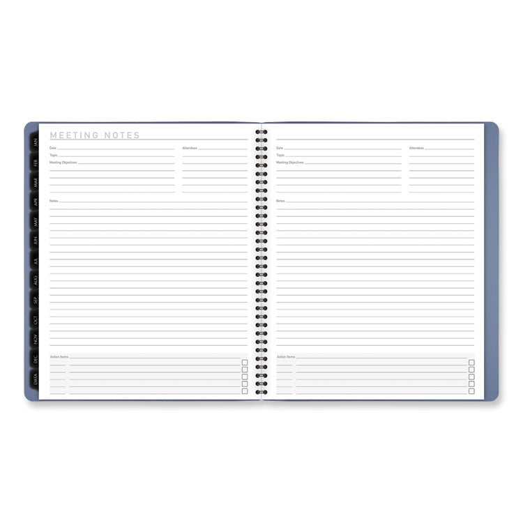Contemporary Monthly Planner, 11.38 x 9.63, Blue Cover, 12-Month (Jan to Dec): 2025