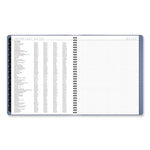 Contemporary Monthly Planner, 11.38 x 9.63, Blue Cover, 12-Month (Jan to Dec): 2025