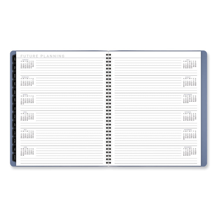 Contemporary Monthly Planner, 11.38 x 9.63, Blue Cover, 12-Month (Jan to Dec): 2025