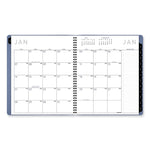 Contemporary Monthly Planner, 11.38 x 9.63, Blue Cover, 12-Month (Jan to Dec): 2025