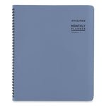 Contemporary Monthly Planner, 11.38 x 9.63, Blue Cover, 12-Month (Jan to Dec): 2025