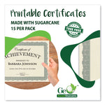 Award Certificates, 8.5 x 11, Natural with Silver Braided Border. 15/Pack