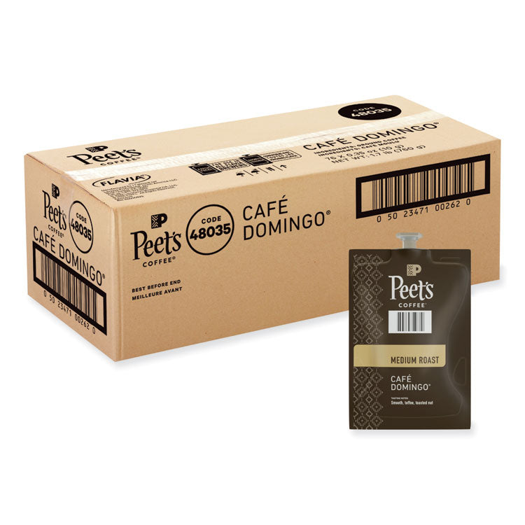 FLAVIA Ground Coffee Freshpacks, Cafe Domingo Blend, 76/Carton