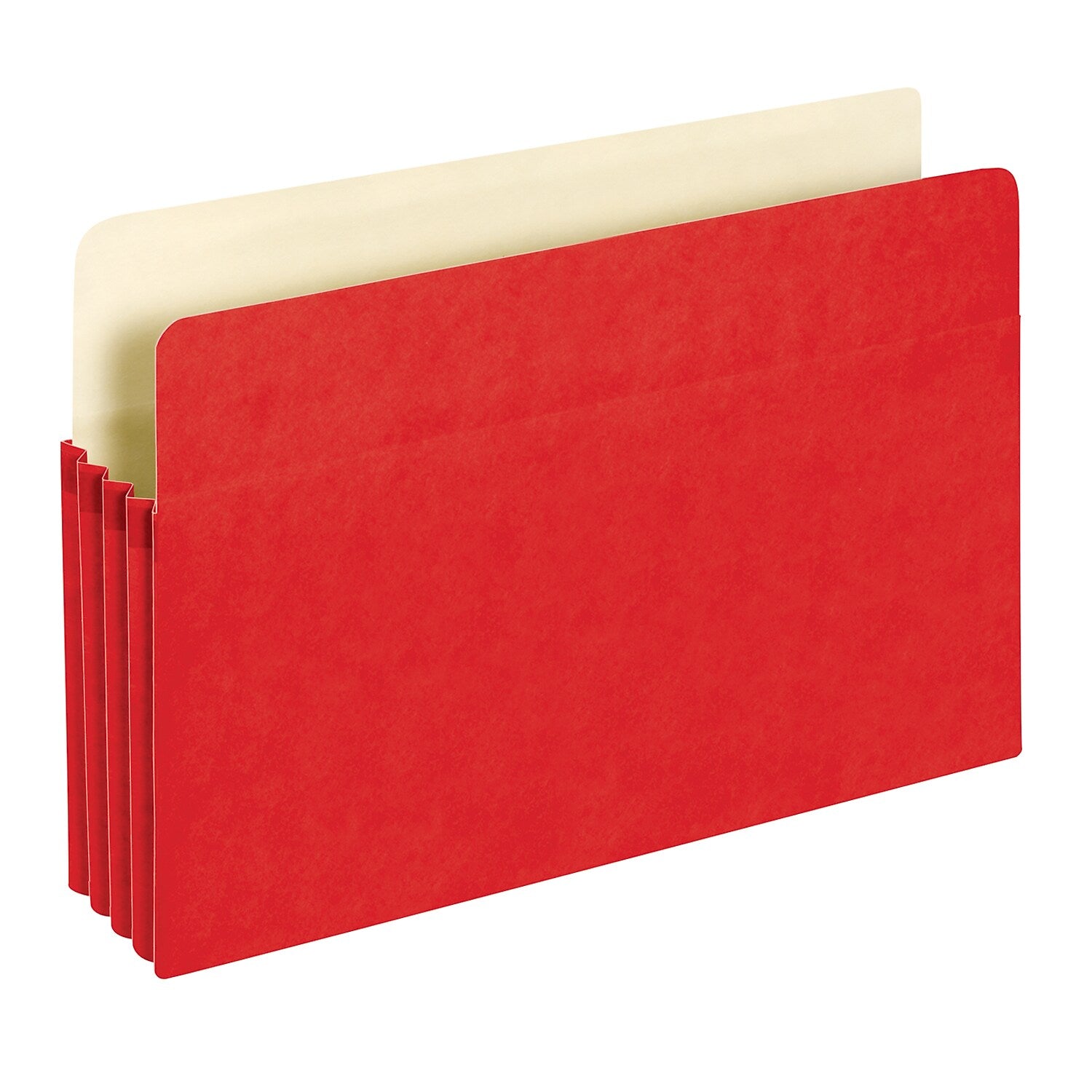 Pendaflex Reinforced File Pocket, 3 1/2" Expansion, Legal Size, Red (1526E RED)