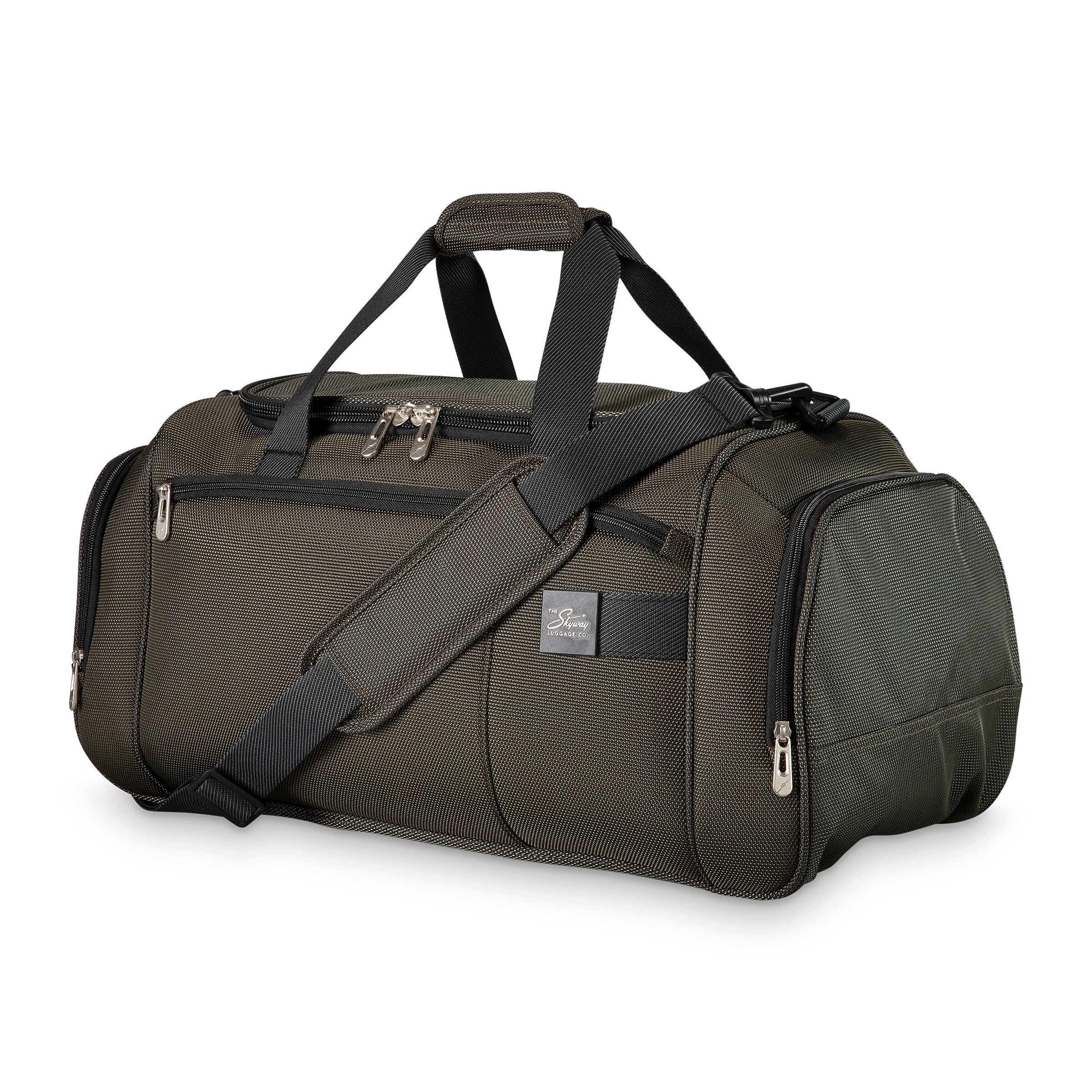 Skyway Luggage Sigma 7.0 22" Polyester Carry-On Weekender Duffel, Pine (177-22-305-DFL)