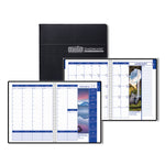 Earthscapes Recycled Weekly/Monthly Appointment Book, Landscape Photos, 11 x 8.5, Black Soft Cover, 12-Month (Jan-Dec): 2025