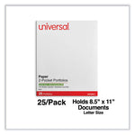Two-Pocket Portfolio, Embossed Leather Grain Paper, 11 X 8.5, Red, 25/box