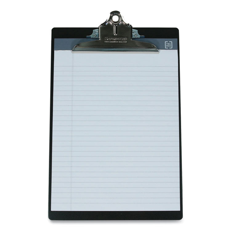 Aluminum Clipboard, 1" Clip Capacity, Holds 8.5 x 11 Sheets, Black